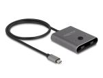 DeLOCK USB 10 Gbps USB Type-C Switch 2 auf 1 bidirektional 8K