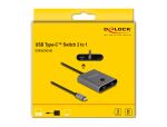 DeLOCK USB 10 Gbps USB Type-C Switch 2 auf 1 bidirektional 8K