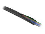 DeLOCK Geflechtschlauch mit Reißverschluss hitzebeständig 2 m x 30 mm schwarz
