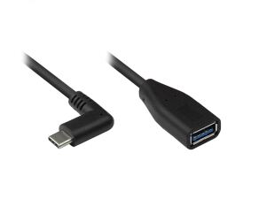 Alcasa 2811-OTGW USB Kabel USB 3.2 Gen 1 (3.1 Gen 1) 0,1 m USB C USB A Schwarz