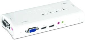 TRENDnet KVM 4-Port USB Switch Kit mit Audio