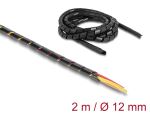 DELOCK Spiralschlauch flexibel 2 m x 12 mm schwarz