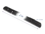 DELOCK Spiralschlauch flexibel 2 m x 12 mm schwarz