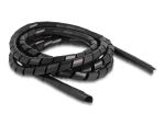 DELOCK Spiralschlauch flexibel 2 m x 12 mm schwarz