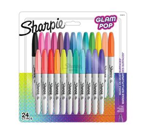 Sharpie 2198779 Marker 24 Stück(e) Feine Spitze Schwarz, Blau, Grün, Orange, Pink, Rot, Gelb