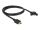 DELOCK HDMI Kabel Ethernet A -> A St/Bu 1.00m 110° Einbau