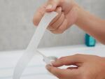 TESA 55533-00000-11 Rutschfeste/r Badematte & Aufkleber Antirutsch-Badestreifen Transparent
