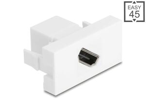 DELOCK Easy 45 Modul HDMI Buchse zu Buchse dia 8k 60Hz weiß