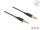 DELOCK Klinkenkabel 3,5mm 4 P St/St Ultra Slim 0,5 m schwarz