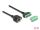 DeLOCK RJ45 Kabel Cat.6 Buchse zu Terminalblock Adapter zum Einbau 2 m 2-teilig