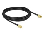DeLOCK Antennenkabel SMA Stecker zu SMA Stecker LMR/CFD100 5 m low loss