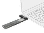 DeLOCK Externes USB Type-C Combo Gehäuse für M.2 NVMe PCIe oder SATA SSD - werkzeugfrei