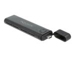 DeLOCK Externes USB Type-C Combo Gehäuse für M.2 NVMe PCIe oder SATA SSD - werkzeugfrei