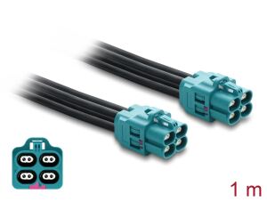 DELOCK Kabel HDMTD Z quad Buchse zu HDMTD Z quad Buchse 1m