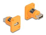 DELOCK D-Typ Modul USB 2.0 Typ-A Buchse zu Buchse orange