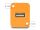 DELOCK D-Typ Modul USB 2.0 Typ-A Buchse zu Buchse orange