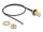 DeLOCK Antennenkabel RP-SMA Buchse zum Einbau zu I-PEX Inc., MHF® I Stecker 1.13 35 cm Gewindelänge 10 mm spritzwassergeschützt