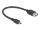 DeLOCK 81522 USB Kabel USB 2.0 0,2 m Mini-USB B USB A 0,48 Gbit/s Schwarz