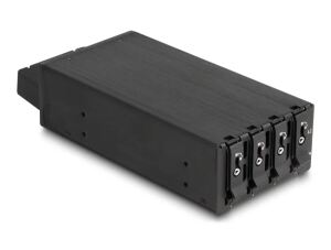 DeLOCK Slim Bay Wechselrahmen für 4 x M.2 NVMe SSD mit Slim SAS SFF-8654 Anschluss