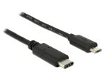 DeLOCK 0.5m, USB2.0-C/USB2.0 Micro-B USB Kabel 0,5 m...