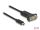 DeLOCK Adapter USB Type-C zu 1 x Seriell RS-232 D-Sub 9 Pin Stecker mit Muttern 2 m