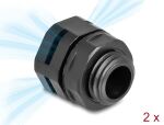 DELOCK Druckausgleichselement M12 schwarz 2 Stück
