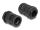 DeLOCK Kabelschutzschlauch 2 m x 21,2 mm mit 2 x PG16 Schlauchverschraubung Set schwarz