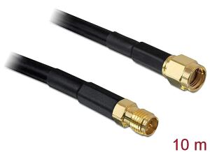 DELOCK HF Kabel RP-SMA -> RP-SMA St/Bu 10.00m low loss