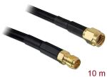 DELOCK HF Kabel RP-SMA -> RP-SMA StBu 10.00m low loss