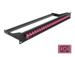 DELOCK 19" LWL Patchpanel 24 Port SC Simplex violett