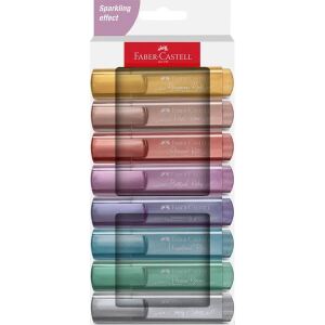 Faber-Castell Textliner 46 Metallic Marker 8 Stück(e) Metallisch, Mehrfarbig