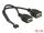 DELOCK USB Kabel Pinheader 10Pin -> 2x A Bu/Bu 0.20m