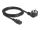 DeLOCK Netzkabel PC Schutzkontaktstecker CEE 7/7 90° gewinkelt auf C13 Buchse, 2 m, 3 x 0,75 mm² schwarz