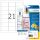 HERMA Etiketten transparent glasklar A4 63.5x38.1 mm transparent klar Folie glänzend 525 St.