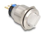 DELOCK Drehschalter zum Einbau 22 mm 3 x Lötanschluss
