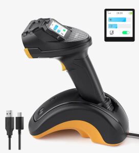 Inateck PRO 8 Tragbares Barcodelesegerät 1D/2D CCD / CMOS Gelb, Schwarz