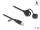 DeLOCK Kabel USB 2.0 Typ-B Stecker zu USB 2.0 Typ-B Buchse zum Einbau mit Bajonett-Verschlusskappe IP68 staub- und wasserdicht 1 m schwarz