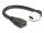 DeLOCK Keystone Modul Kabel HDMI Buchse zu Buchse 90° gewinkelt 8K 60 Hz 20 cm schwarz