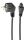 Gembird PC-186-ML12-1M Stromkabel Schwarz CEE7/7 C5-Koppler