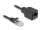 DELOCK RJ45 Spiralkabel St > Bu Cat.5e UTP 0,8m - 2m schwarz