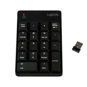 LogiLink ID0120 Numerische Tastatur Laptop RF Wireless Schwarz