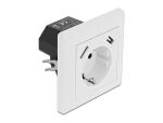 DELOCK Einbausteckdose mit 2 x USB Typ-A Ladeport 2,8 A