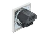 DELOCK Einbausteckdose mit 2 x USB Typ-A Ladeport 2,8 A