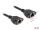DELOCK Verlängerungskabel S/FTP RJ45 BU -> BU Cat6A 3.00m sw