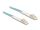 DELOCK LWL Kabel LC Duplex zu LC Duplex Multimode OM3 1 m