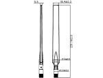 DeLOCK 88913 Netzwerk-Antenne Omnidirektionale Antenne RP-SMA 7 dBi