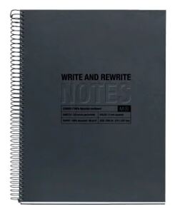 Miquelrius ECO Design Notizbuch A4 120 Blätter Schwarz