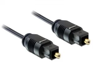DeLOCK 2m Toslink Standard Audio-Kabel Schwarz