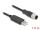 DeLOCK M12 Serielles Anschlusskabel mit FTDI Chipsatz, USB 2.0 Typ-A Stecker zu M12 RS-232 Stecker A-kodiert 8 Pin 1,8 m schwarz