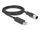 DeLOCK M12 Serielles Anschlusskabel mit FTDI Chipsatz, USB 2.0 Typ-A Stecker zu M12 RS-232 Stecker A-kodiert 8 Pin 1,8 m schwarz